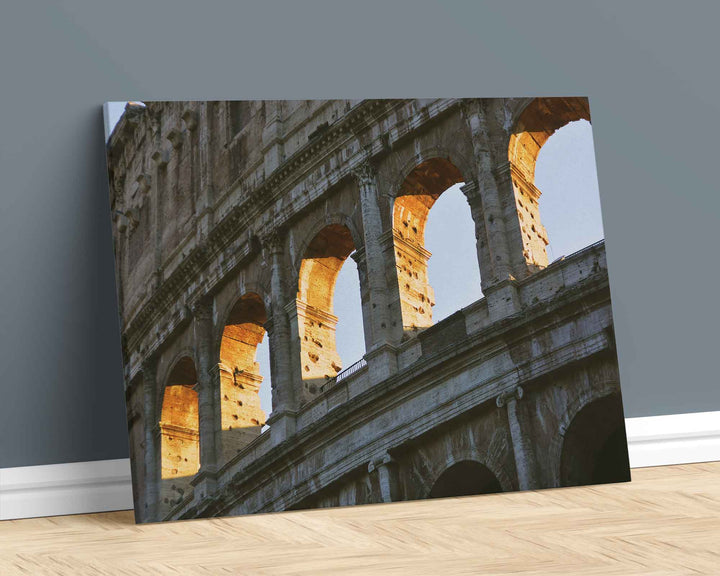 Arches of the Roman Colosseum Framed Print, Canvas, Poster