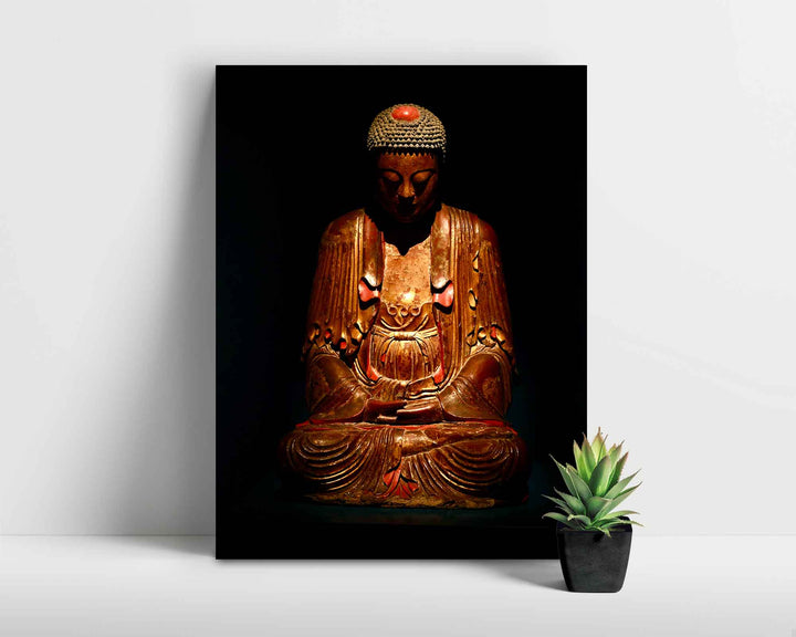 Meditating Buddha Framed Print, Canvas, Poster