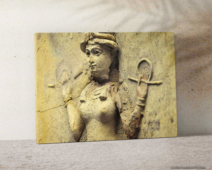 Ishtar, Inanna, Lilith Framed Print, Canvas, Poster | Babylon | Sumerian | Assyrian | Akkadian | Mesopotamian | Goddess | Wall Art Décor V2