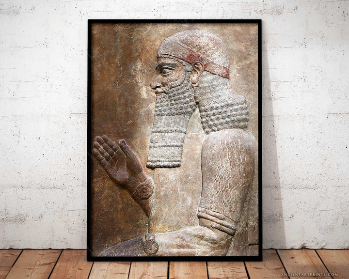 Sennacherib Son of Sargon II Framed Print, Canvas, Poster | Babylon | Sumerian | Assyrian | Akkadian | Mesopotamian | Ancient | Wall Art