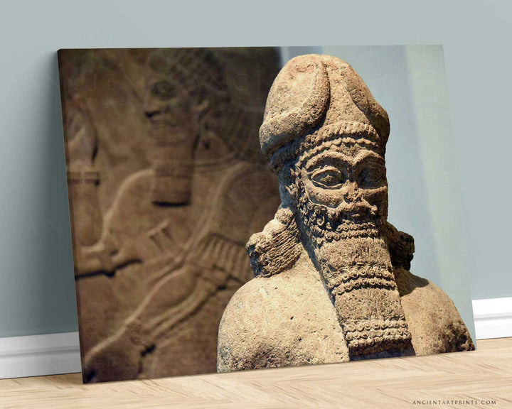 Nabu of Nimrud Framed Print, Canvas, Poster | Assyrian | Babylon | Akkadian | Mesopotamian | Sumerian | Ancient God | History Wall Art Décor