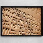 Ancient Urartu Cuneiform Framed Print, Canvas, Poster