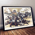 Ark of the Covenant Illustration Indiana Jones Framed Print, Canvas, Poster
