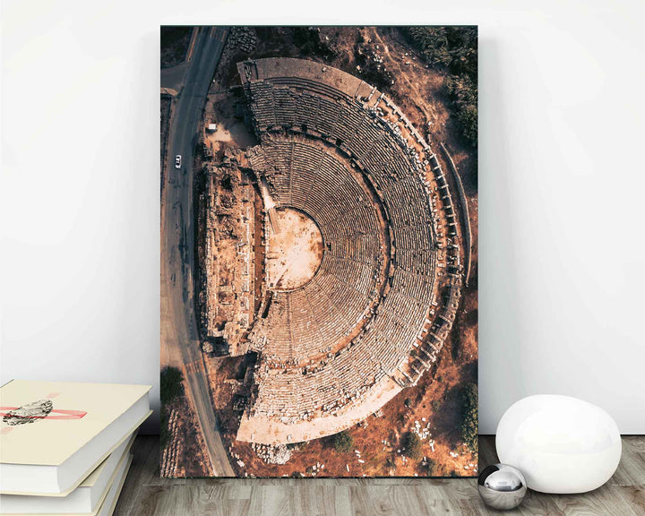 Perge Roman Theatre, Turkey Framed Print, Canvas, Poster