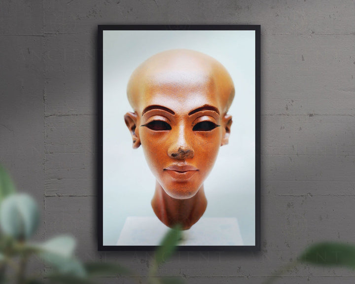 Nefertiti's Daughter Bust Framed Print, Canvas, Poster | Egypt | Egyptian | Goddess | God | Love | African | Queen | Ancient Wall Art Décor