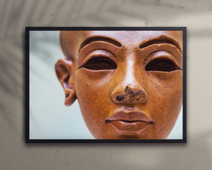 Daughter of Nefertiti Bust Framed Print, Canvas, Poster | Egypt | Egyptian | Goddess | African | Queen | V2 | Ancient Wall Art Décor