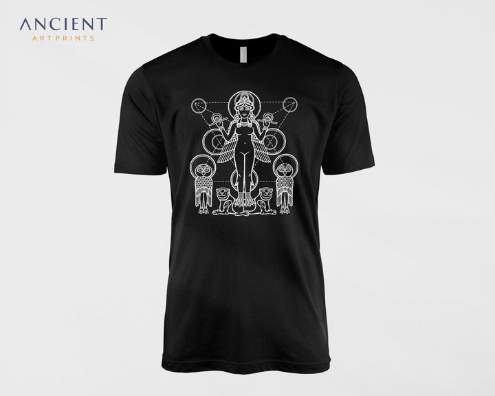 Ishtar, Inanna, Lilith Unisex T Shirt - Babylon | Sumerian | Assyrian | Akkadian | Mesopotamian | Anunnaki - Ancient Goddess Clothing V2